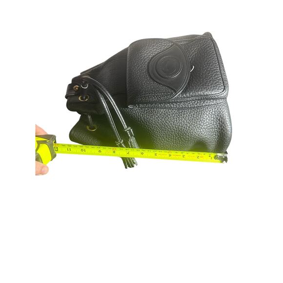 Vintage Dooney & Bourke Black All Weather Leather Sling Backpack Quiet Luxury - Picture 7 of 13